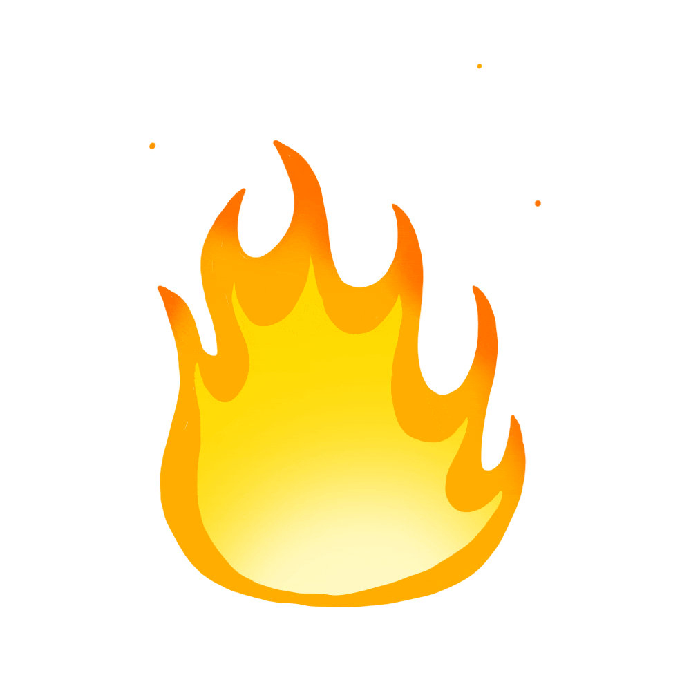 Animation de flamme pour la série de 7 jours